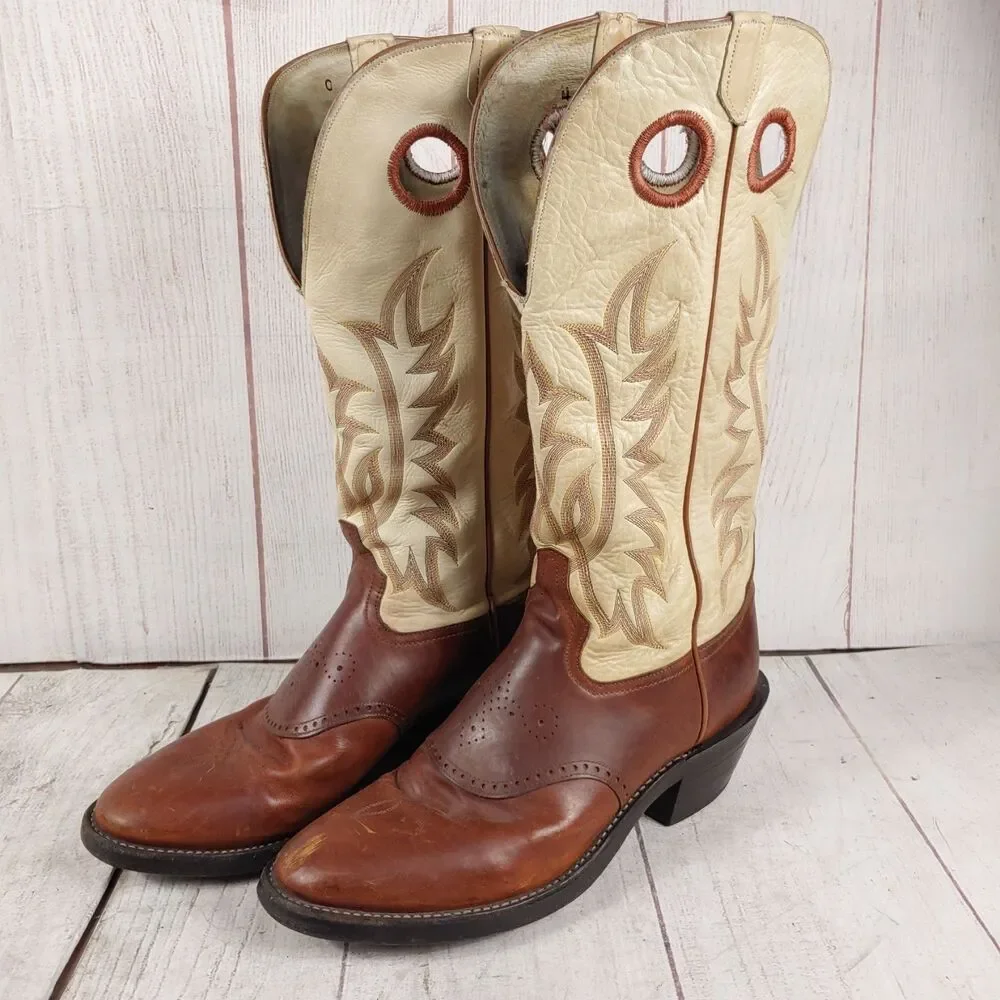 Tony Lama Sunset Renegade 4830 - Men's SIZE 11D - Buckaroo LEATHER Cowboy Boots